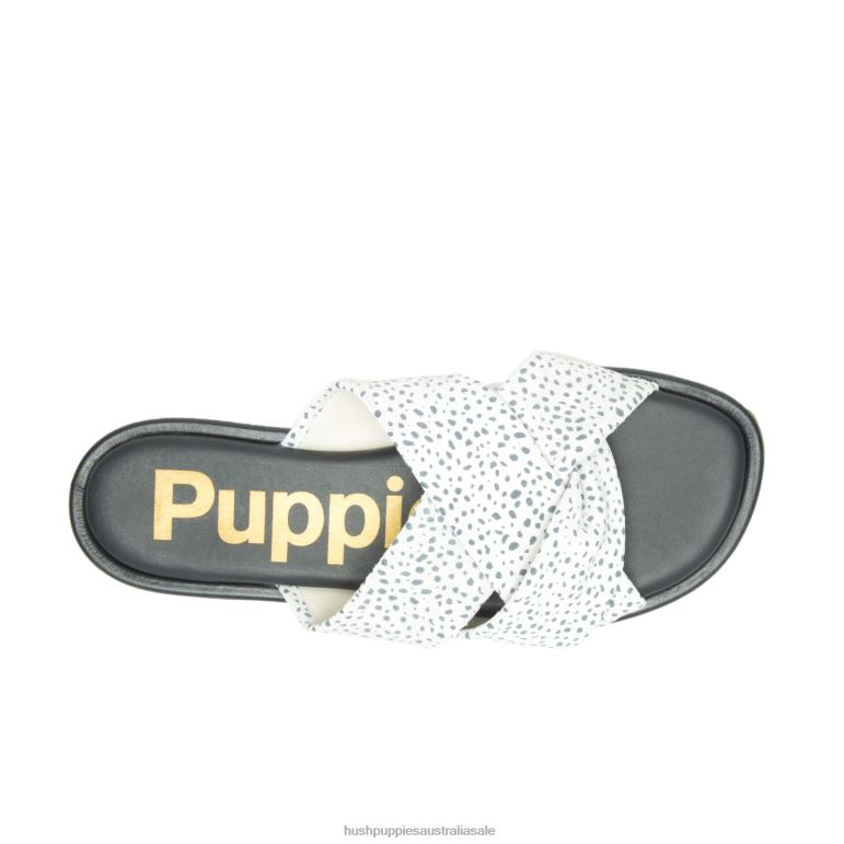Snow Leopard Suede Emily Slide Sandal Women Hush Puppies Sandal F264D3