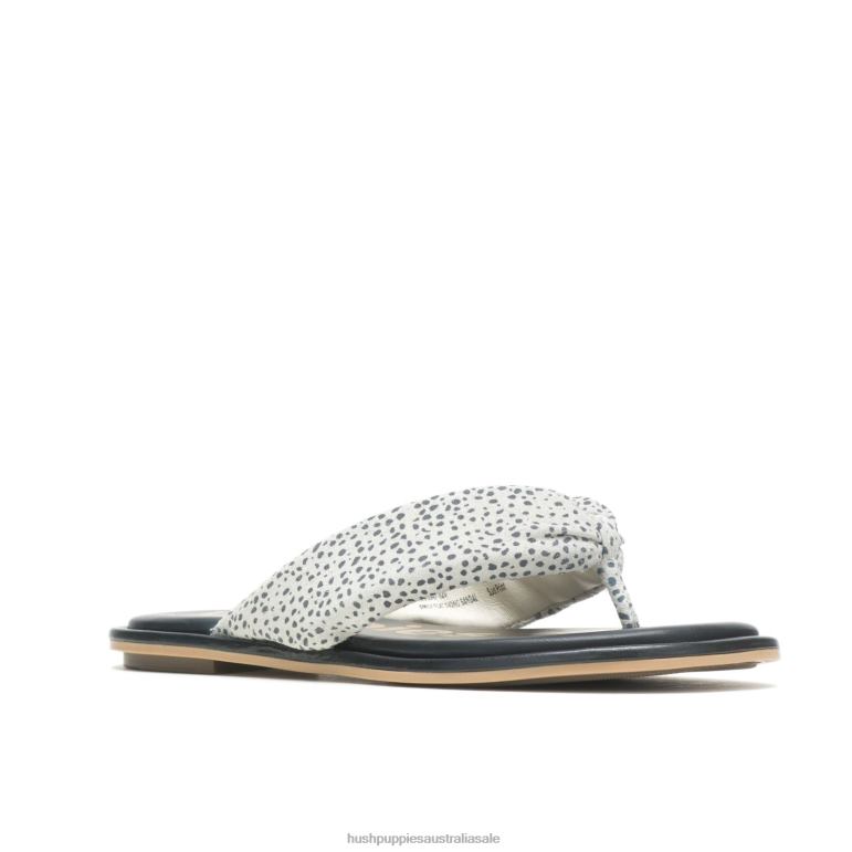 Snow Leopard Suede Emily Toepost Sandal Women Hush Puppies Sandal F264D17