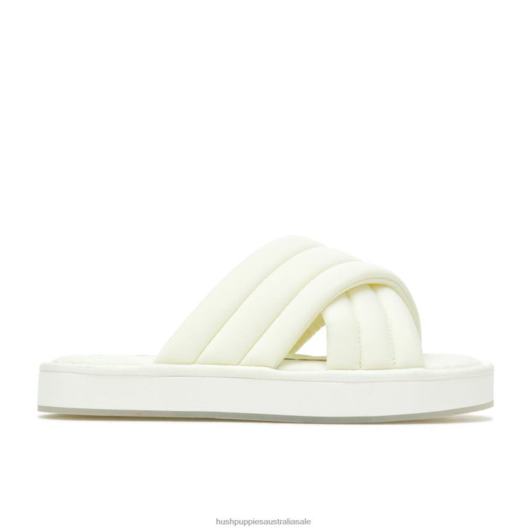Vanilla Cream Sunshine Slide Sandal Women Hush Puppies Sandal F264D23