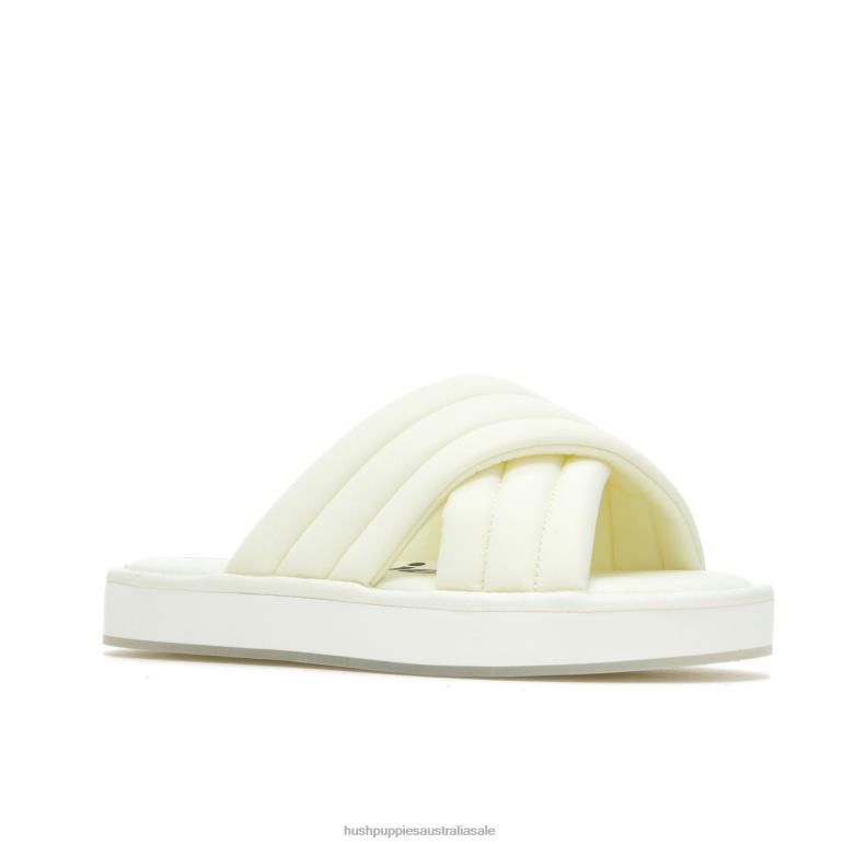 Vanilla Cream Sunshine Slide Sandal Women Hush Puppies Sandal F264D23