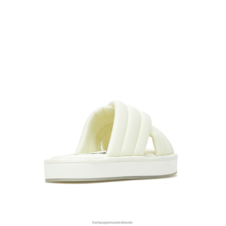 Vanilla Cream Sunshine Slide Sandal Women Hush Puppies Sandal F264D23