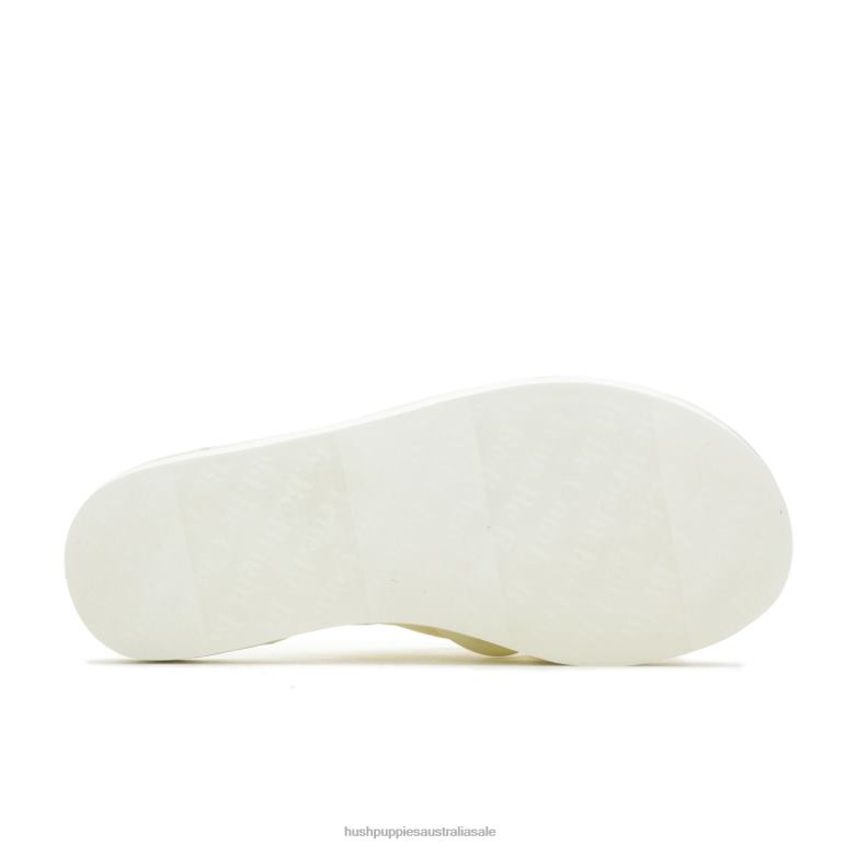 Vanilla Cream Sunshine Slide Sandal Women Hush Puppies Sandal F264D23