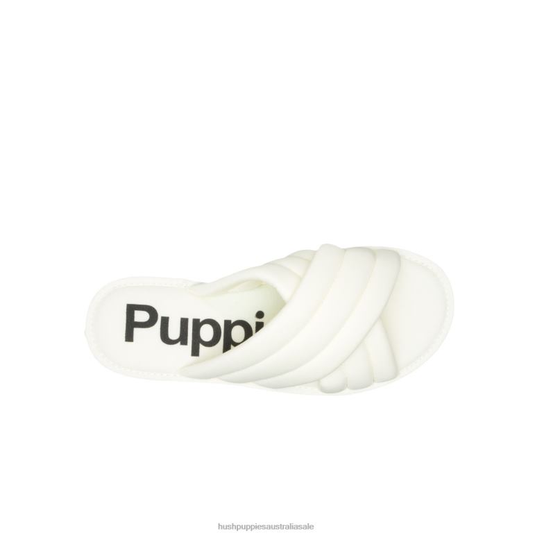 Vanilla Cream Sunshine Slide Sandal Women Hush Puppies Sandal F264D23