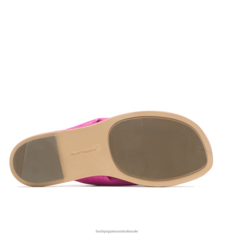 Very Berry Leather Emily Toepost Sandal Women Hush Puppies Sandal F264D16