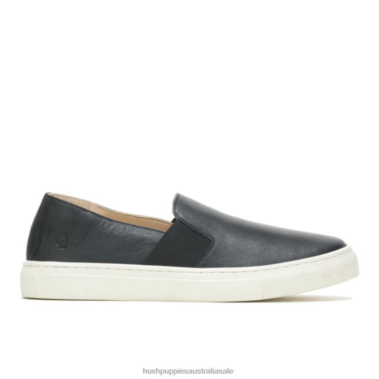 Bold Black Leather Noelle Slip On Women Hush Puppies Slip On F264D74