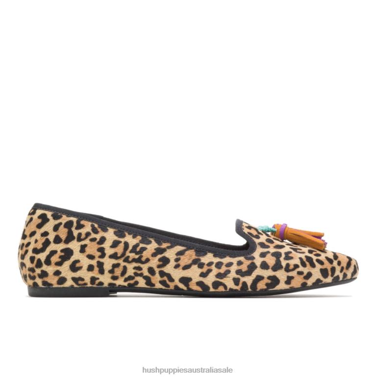 Leopard Calf Hair Sadie Tassel Slip-On Women Hush Puppies Slip On F264D97