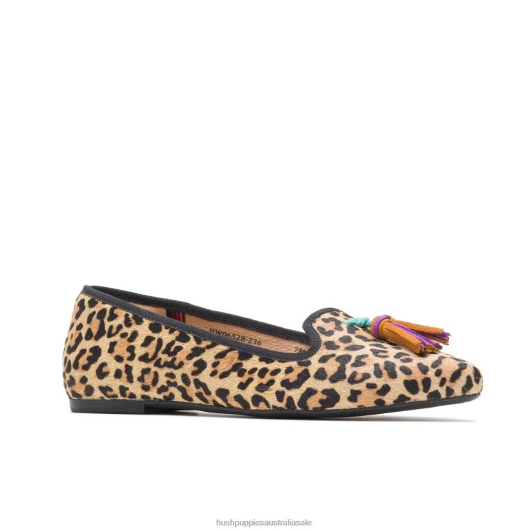 Leopard Calf Hair Sadie Tassel Slip-On Women Hush Puppies Slip On F264D97