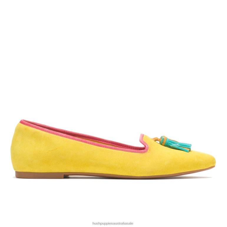 Sun Yellow Suede Sadie Tassel Slip-On Women Hush Puppies Slip On F264D99