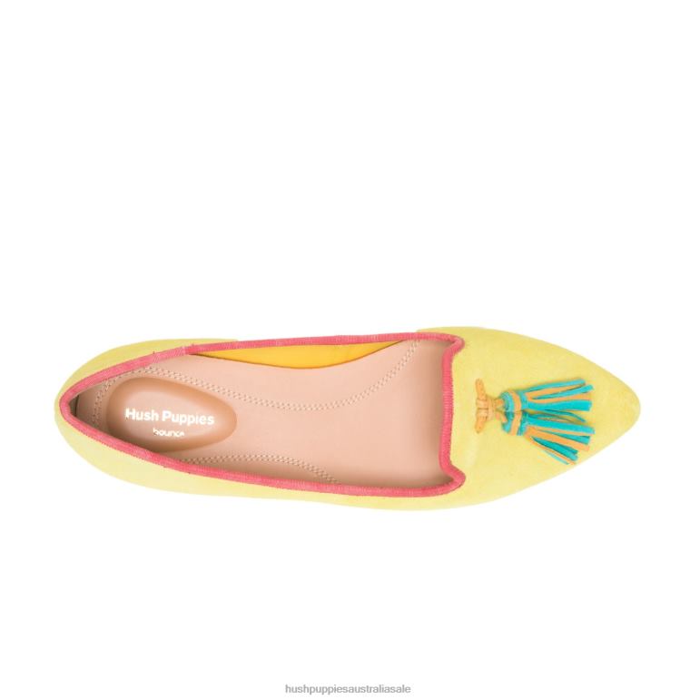 Sun Yellow Suede Sadie Tassel Slip-On Women Hush Puppies Slip On F264D99