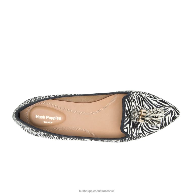 Zebra Calf Hair Sadie Tassel Slip-On Women Hush Puppies Slip On F264D96