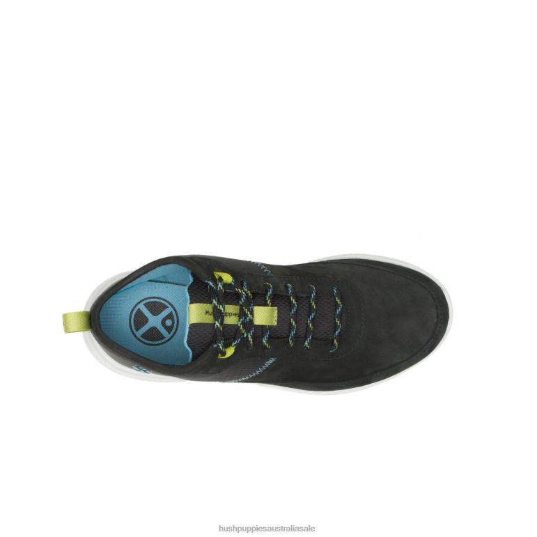 Bold Black Nubuck Elevate Chukka Women Hush Puppies Sneaker F264D128