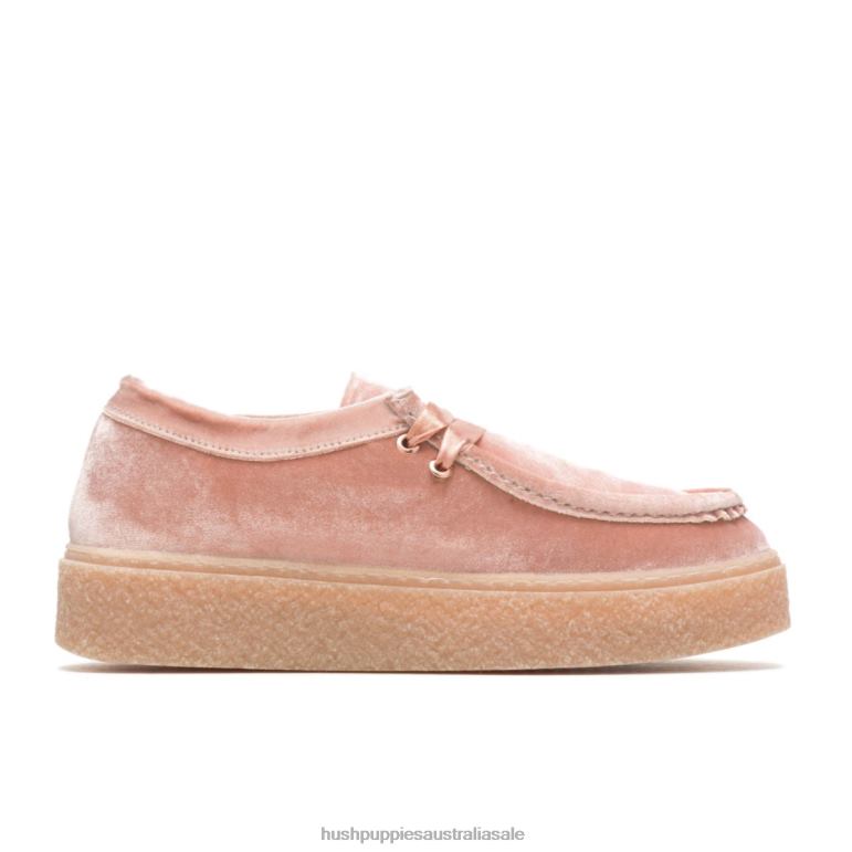 Coral Blush Velvet Bridget Women Hush Puppies Sneaker F264D134