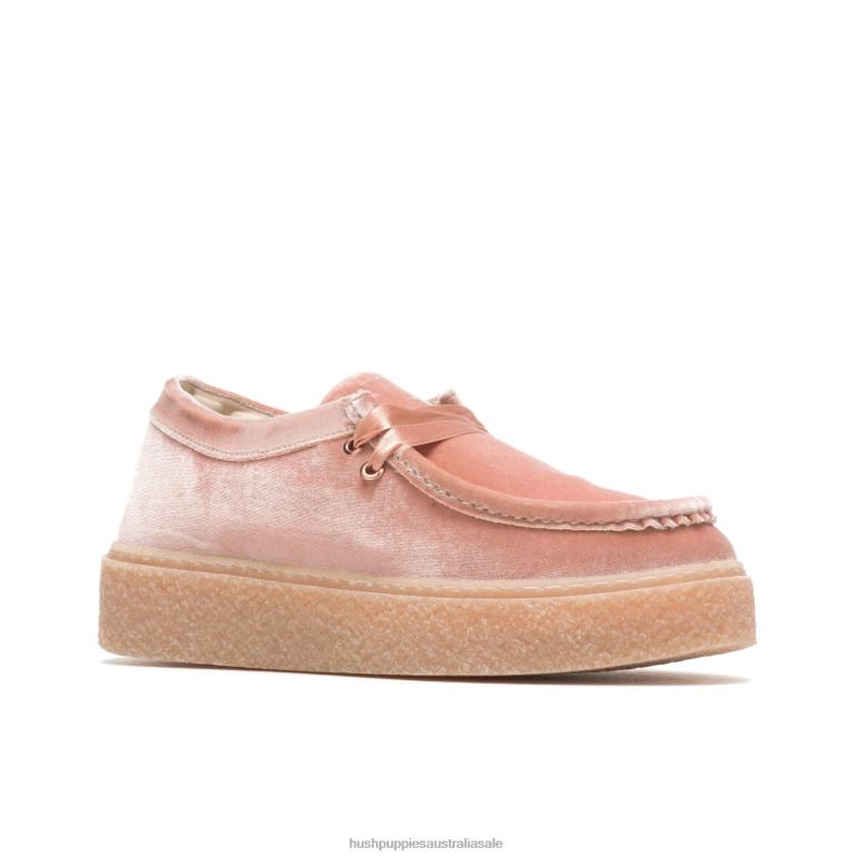 Coral Blush Velvet Bridget Women Hush Puppies Sneaker F264D134