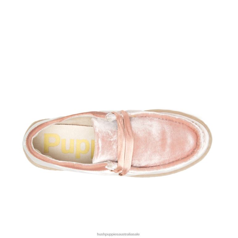 Coral Blush Velvet Bridget Women Hush Puppies Sneaker F264D134