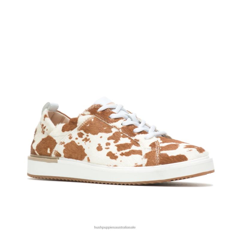 Cow Print Leather Ryann Sneaker Women Hush Puppies Sneaker F264D111