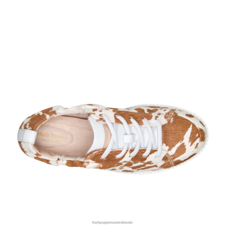 Cow Print Leather Ryann Sneaker Women Hush Puppies Sneaker F264D111