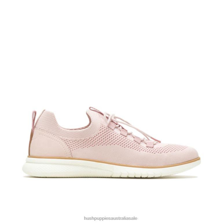 Dusty Pink Advance Knit Lace Up Sneaker Women Hush Puppies Sneaker F264D109