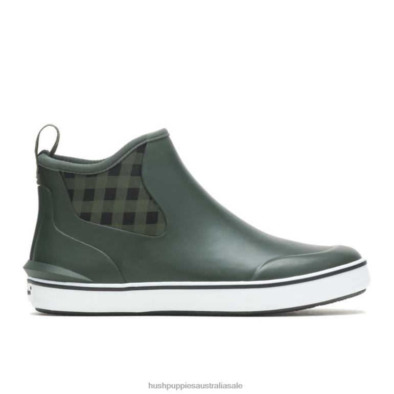 Green Buffalo Plaid Rain Sneaker Boot Women Hush Puppies Sneaker F264D148