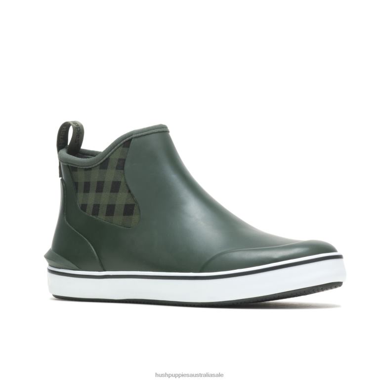 Green Buffalo Plaid Rain Sneaker Boot Women Hush Puppies Sneaker F264D148
