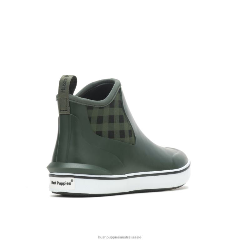 Green Buffalo Plaid Rain Sneaker Boot Women Hush Puppies Sneaker F264D148