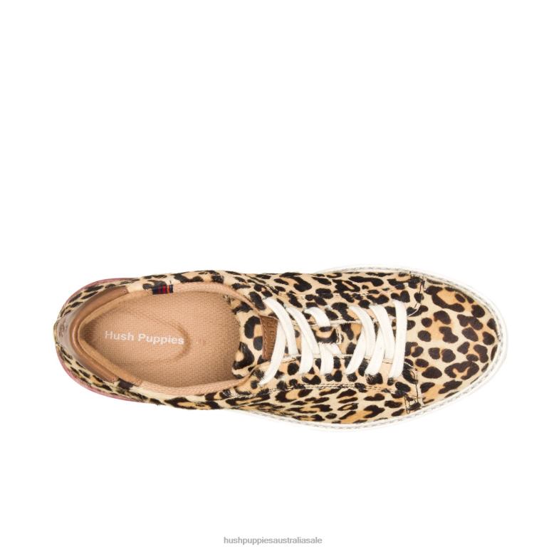 Leopard Calf Hair Sabine Sneaker Women Hush Puppies Sneaker F264D142