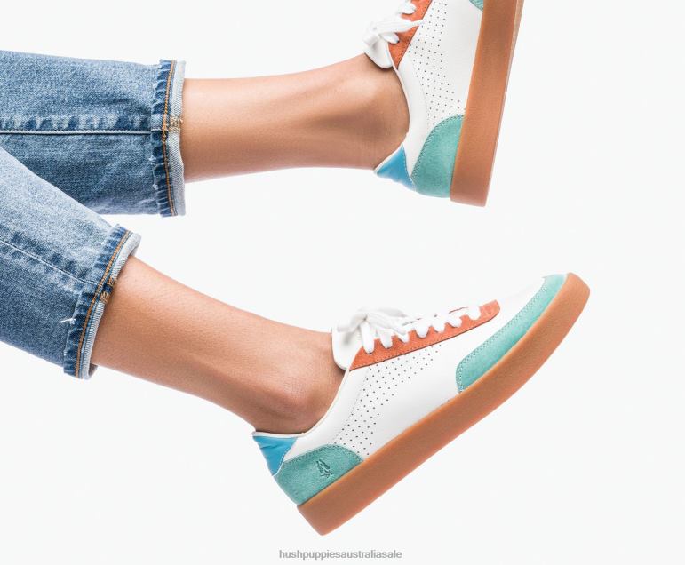 Retro Multi Suede Charlie Court Sneaker Women Hush Puppies Sneaker F264D114