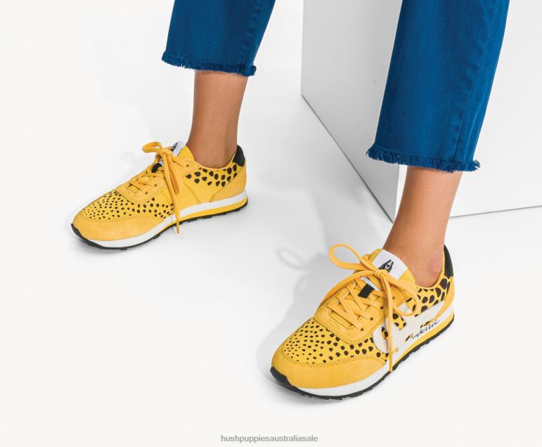 Yellow Multi Suede Seventy8 Sneaker Women Hush Puppies Sneaker F264D119