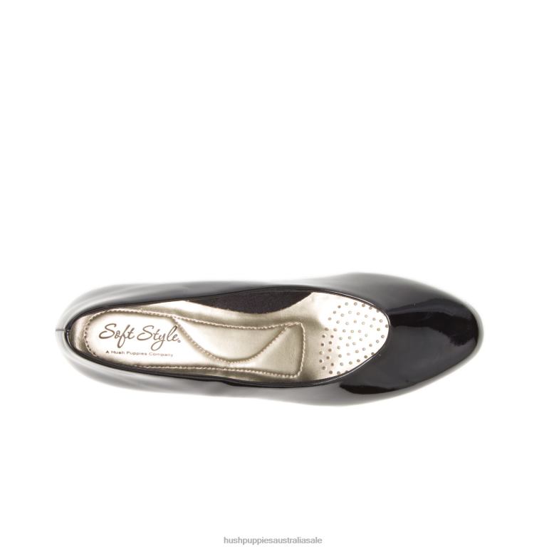 Black Patent Angel II Women Hush Puppies Soft Style F264D206