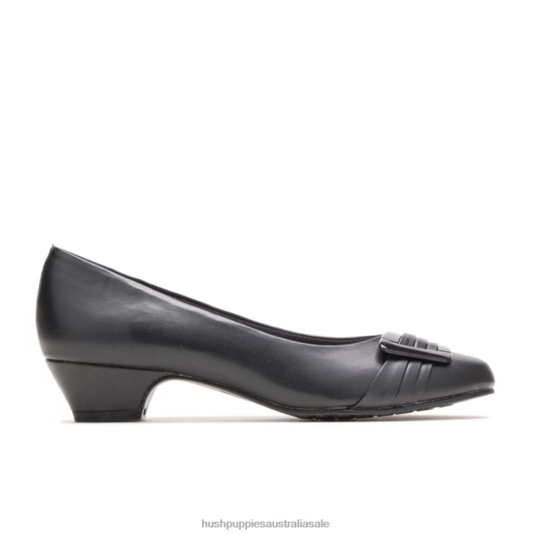 Black Pleats Be With You Women Hush Puppies Soft Style F264D215