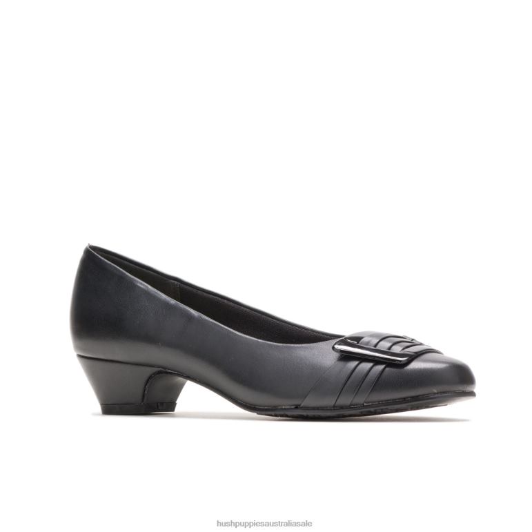 Black Pleats Be With You Women Hush Puppies Soft Style F264D215