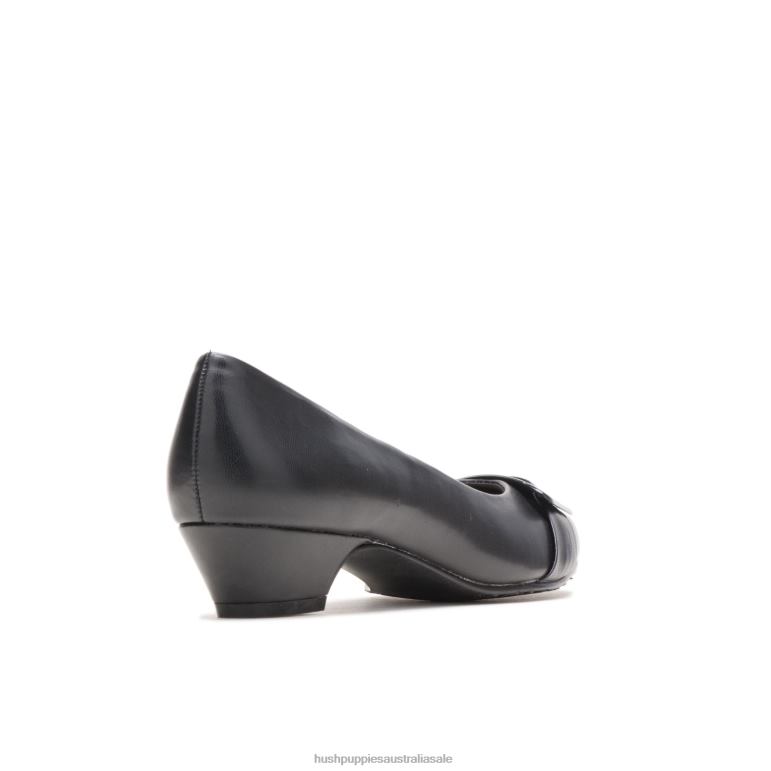 Black Pleats Be With You Women Hush Puppies Soft Style F264D215