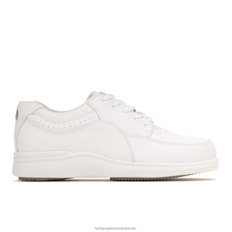 White Leather Power Walker Women Hush Puppies Walking Shoes F264D231