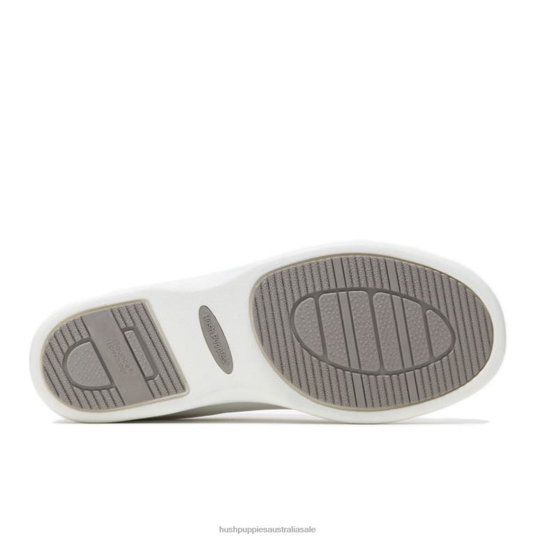 White Leather Power Walker Women Hush Puppies Walking Shoes F264D231